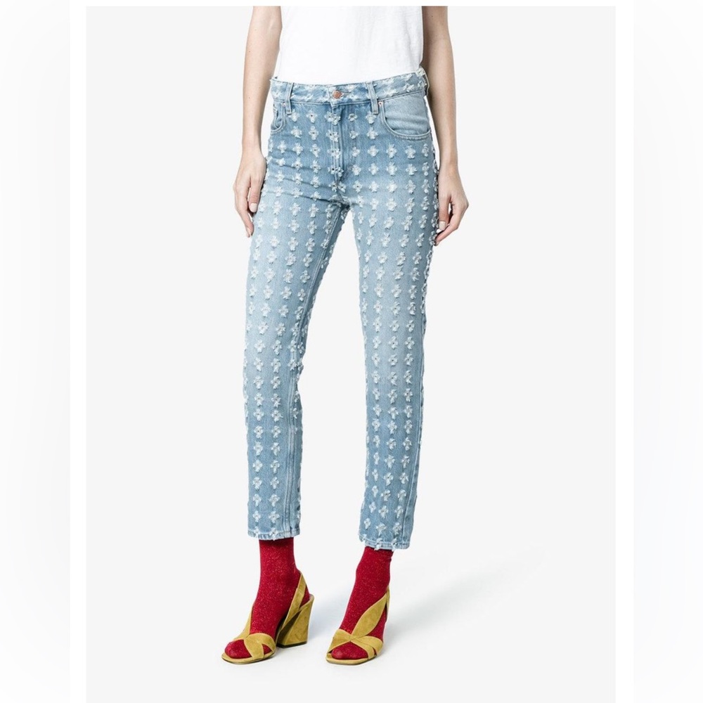 Isabel Marant Etoile Corliff Girlfriend Straight Leg Destressed Jeans Size 40